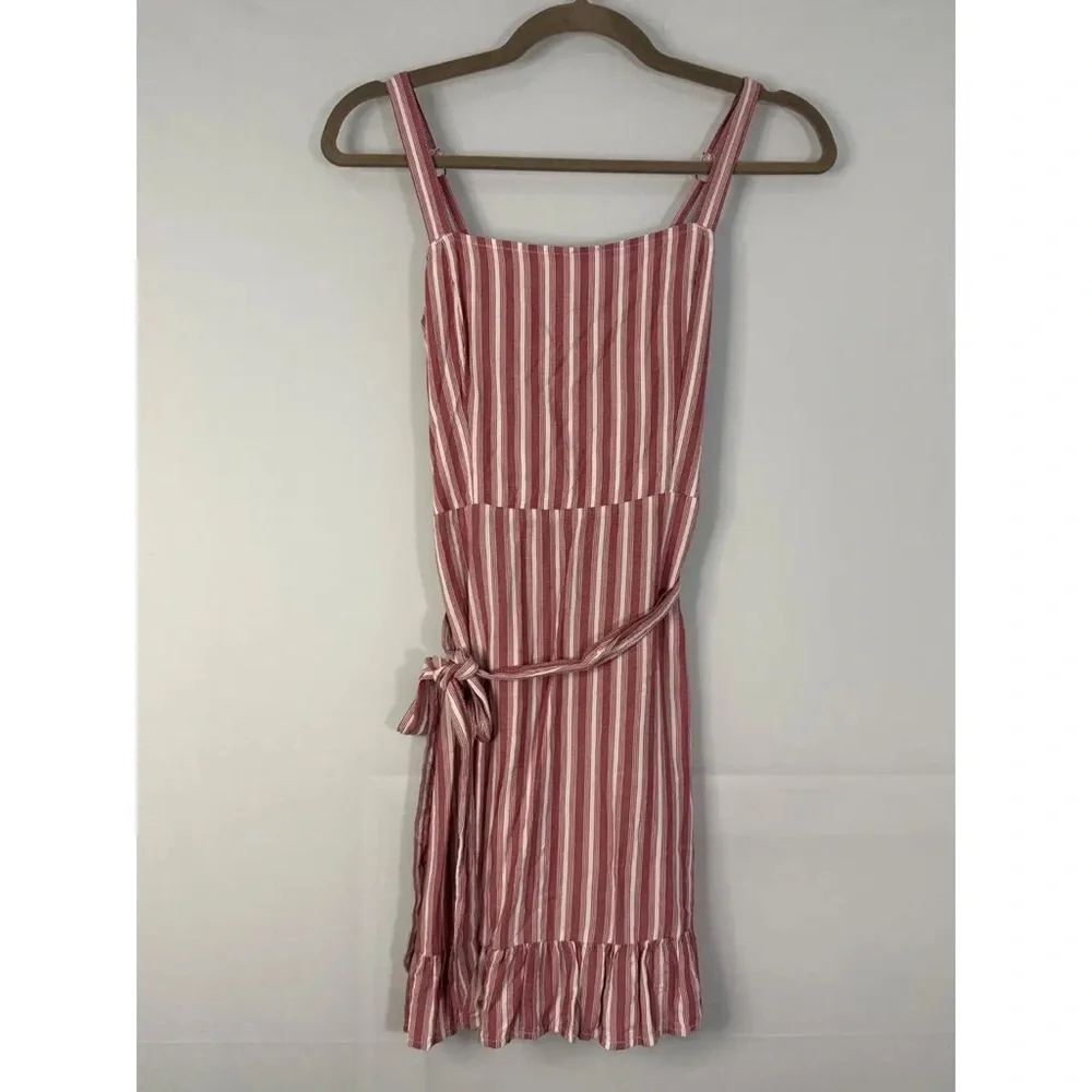 Striped Pink and White Sundress - Picture 1 of 2
